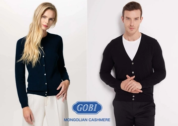 【GOBIカシミヤのベーシックコレクション~メンズ&レディース】ホールガーメントでシームレスに編み上げた逸品