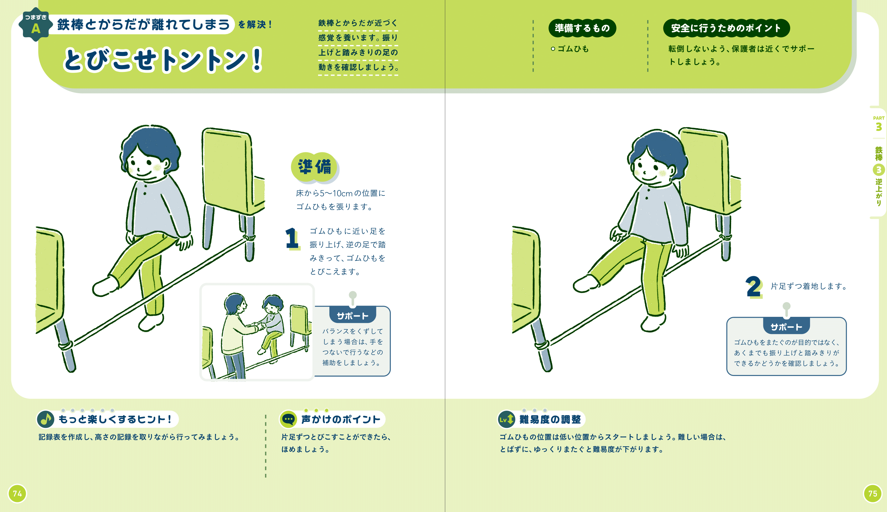 逆上がりプログラム・とびこせトントン