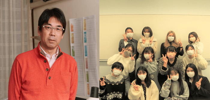 山川教授とゼミナール生