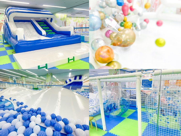 4種類のエアー遊具