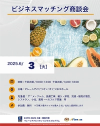 EXPO 2025 大阪・関西万博  マレーシアパビリオンビジネスプログラム 【8週目(6/2～6)　商談会の開催】