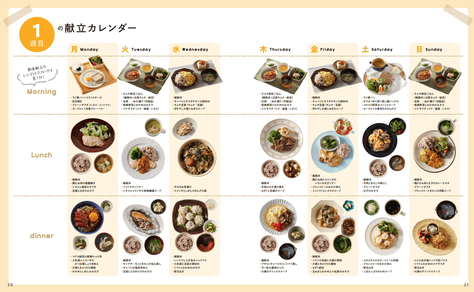 そのままマネするだけ!1ヶ月のダイエット献立レシピを公開