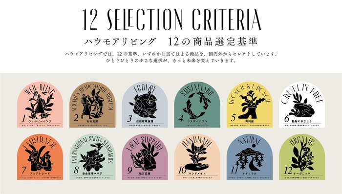 HOWMORE LIVING 12の商品選定基準