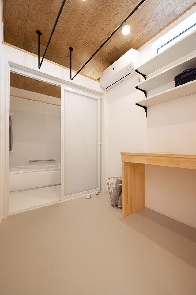 洗う、干す、しまう。が1カ所でできる空間