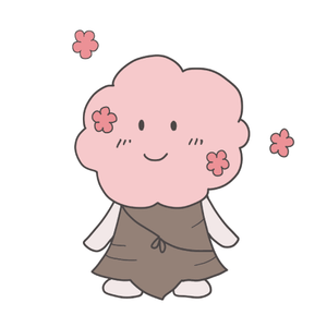 市の花・さくらがモデルの「さくらちゃん」