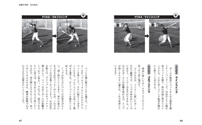 ＜ドリル4　ラインスイング＞　＜ドリル5　ゴルフスイング＞