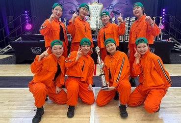 近畿大学附属広島中学校ダンス部　アメリカ国際大会優勝！　東広島市長を表敬訪問して大会結果を報告