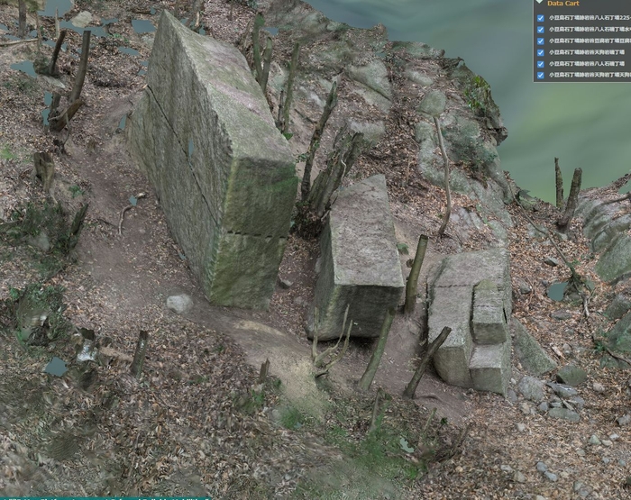 大坂城石垣石丁場跡岩谷石丁場豆腐岩丁場(香川県小豆島)