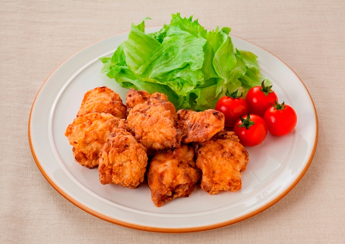 すりおろしオニオンドレッシングで! から揚げ