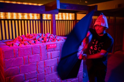 喜助の湯のショーアウフグースは音楽と照明でもサウナーを魅了