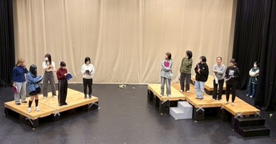 舞台芸術専攻1年生の練習の様子