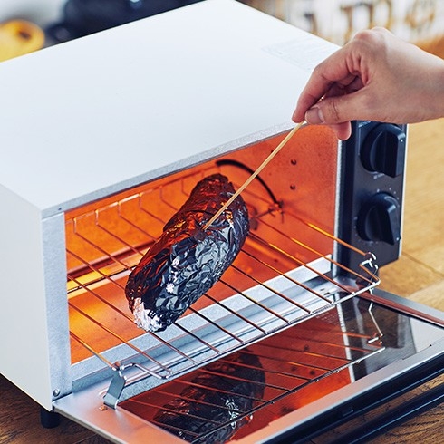 オーブントースターで焼きいも