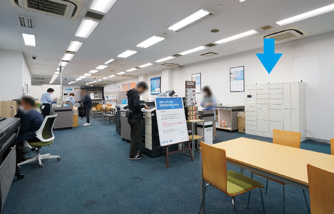 横浜駅西口店 店内の設置模様