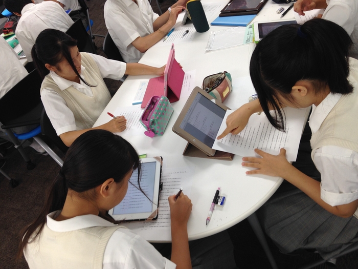 iPad®を使った授業風景