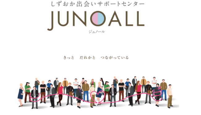 マッチングアプリ大学が静岡県による婚活支援「しずおか出会いセンターJUNOALL」の賛助会員に！異性と出会えない・出会う方法がわからない人をサポートします！