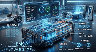 図. バッテリー管理システム（BMS）の製品画像