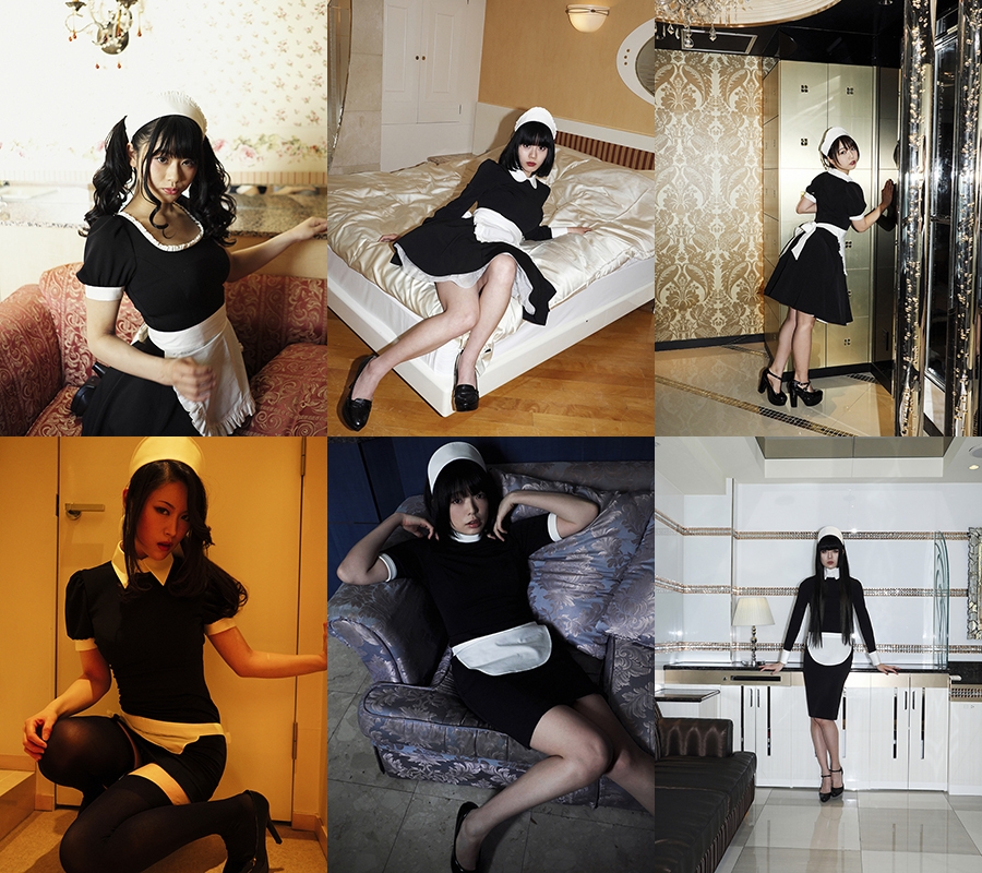 笠井爾示　プリント付　限定130部写真集2冊 写真集『DARK EROS』より、 笠井爾示撮影、戸田真琴らメイドに扮する 6