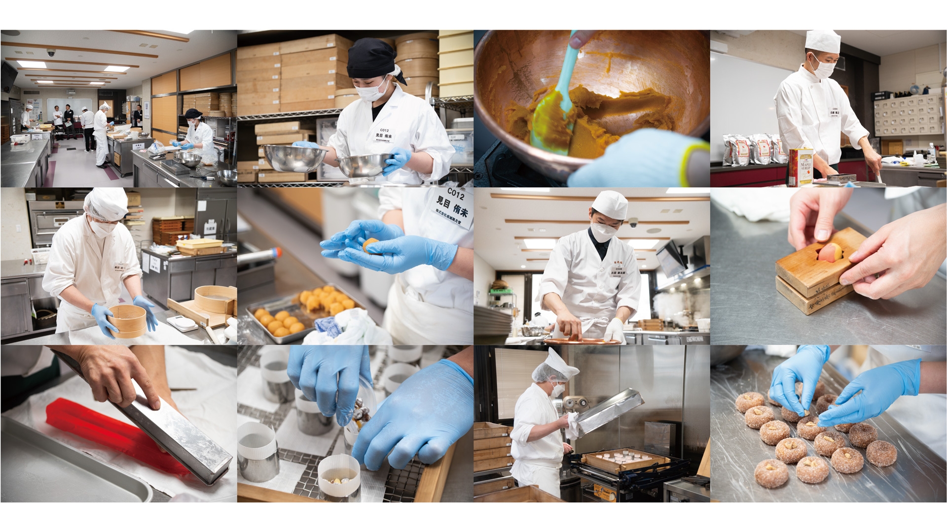 昨年(第15回)和菓子部門実技審査の様子