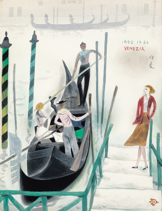 堂本印象 《ベニスのグランカナル》 1952年 京都府立堂本印象美術館蔵