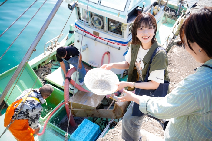 伝統漁法 しらす漁体験