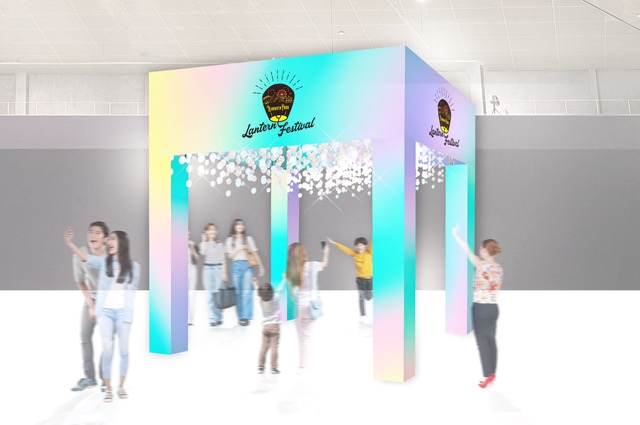 天の川をイメージした星空の世界に没入できるフォトスポット。 ※画像はイメージです。