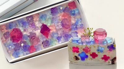 紫陽花と宝石がきらめく、梅雨を彩るアートなアイスケーキ！6月2日より発売開始