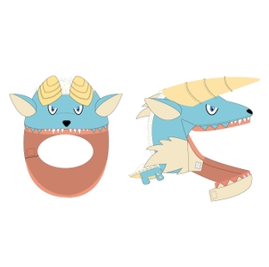 ▲ジンオウガのぬいぐるみハット