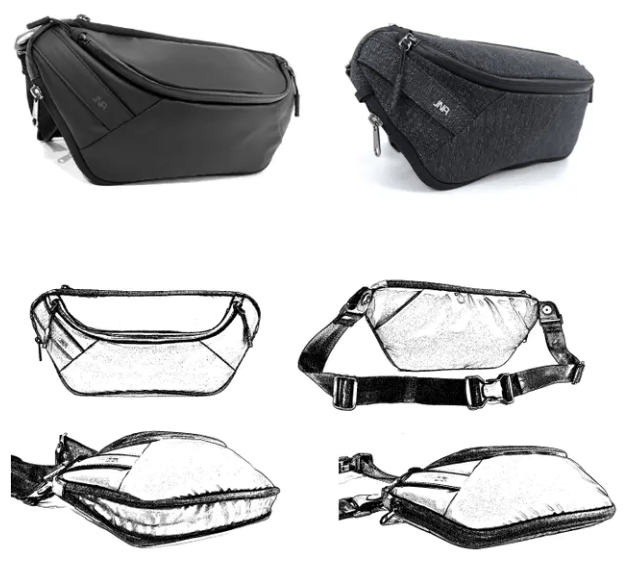 シンプルなボディバッグ