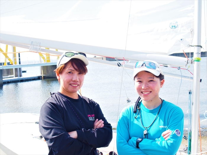 スナイプ女子世界選手権に出場した森・奥村(写真右)ペア