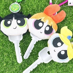 いつもの鍵にもっと愛着が湧く！パワパフのカバー付きリールキーホルダー。