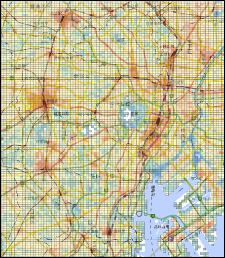 東京都内の休日昼間人口