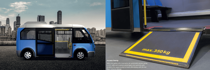 小型ノンステップ電気バス