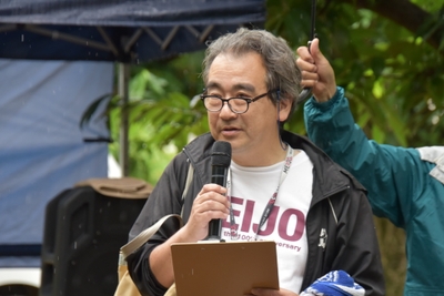 小原理事長のメッセージを紹介した林農場長