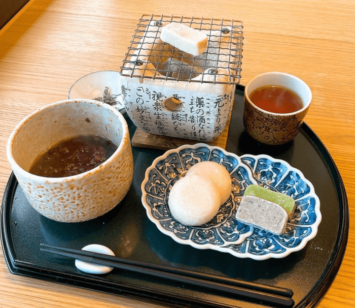 eXcafe冬の風物詩「ほっこり、ぜんざいセット」