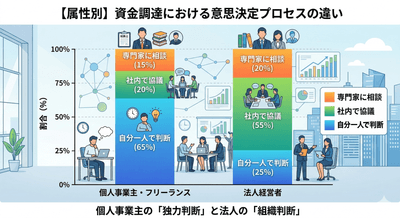 【属性別】資金調達における意思決定プロセスの違い