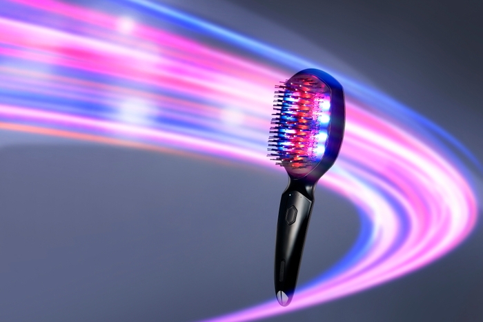 LEDで髪の光沢度アップ