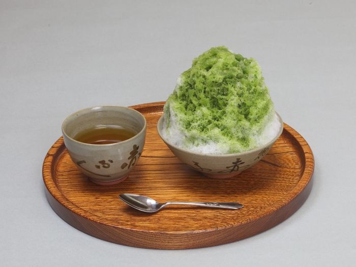 赤福氷とほうじ茶