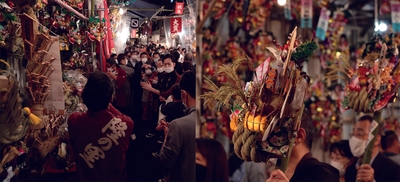 酉の市の賑わい