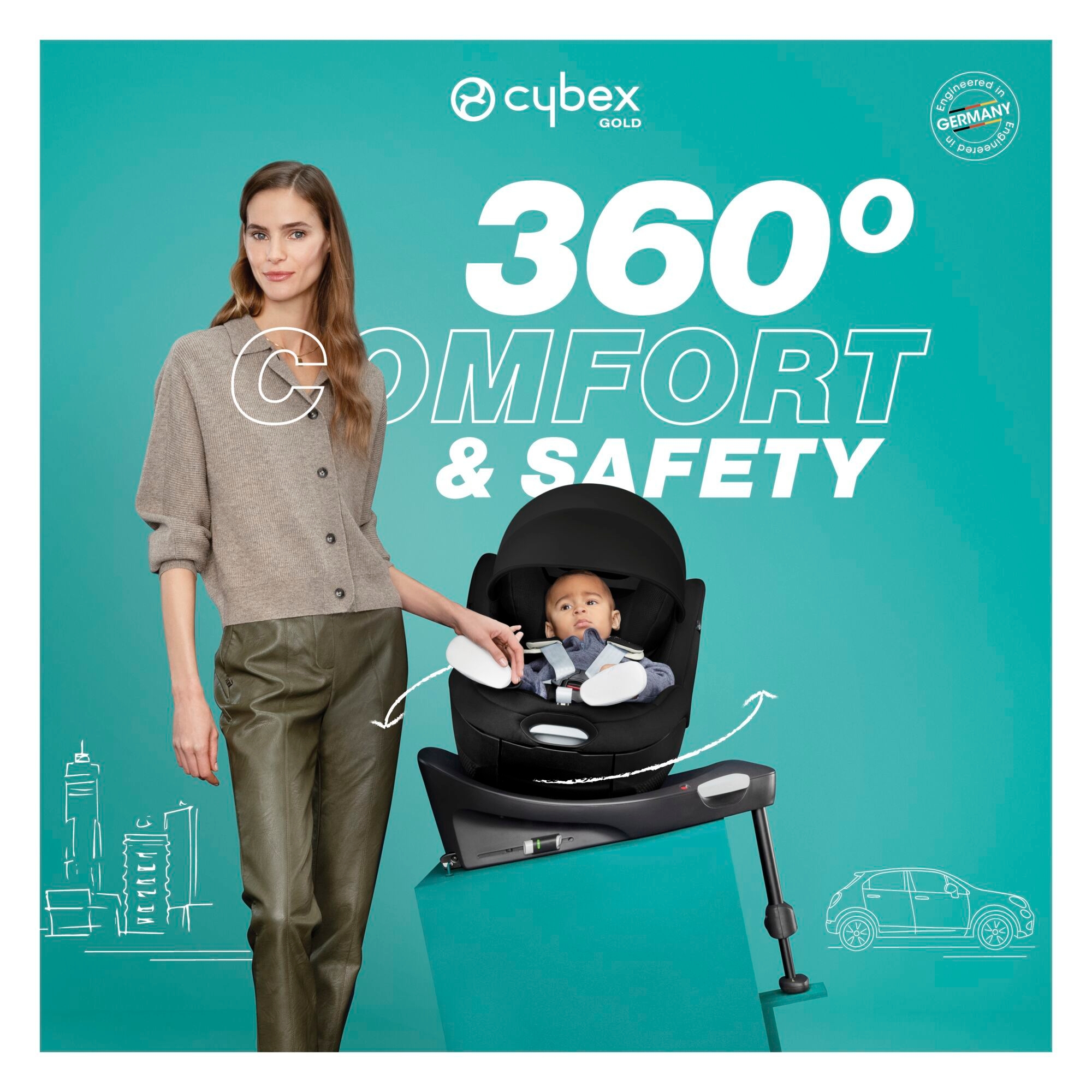 最高レベルの安全性に、最高レベルの快適性を追加 ドイツのCYBEXが