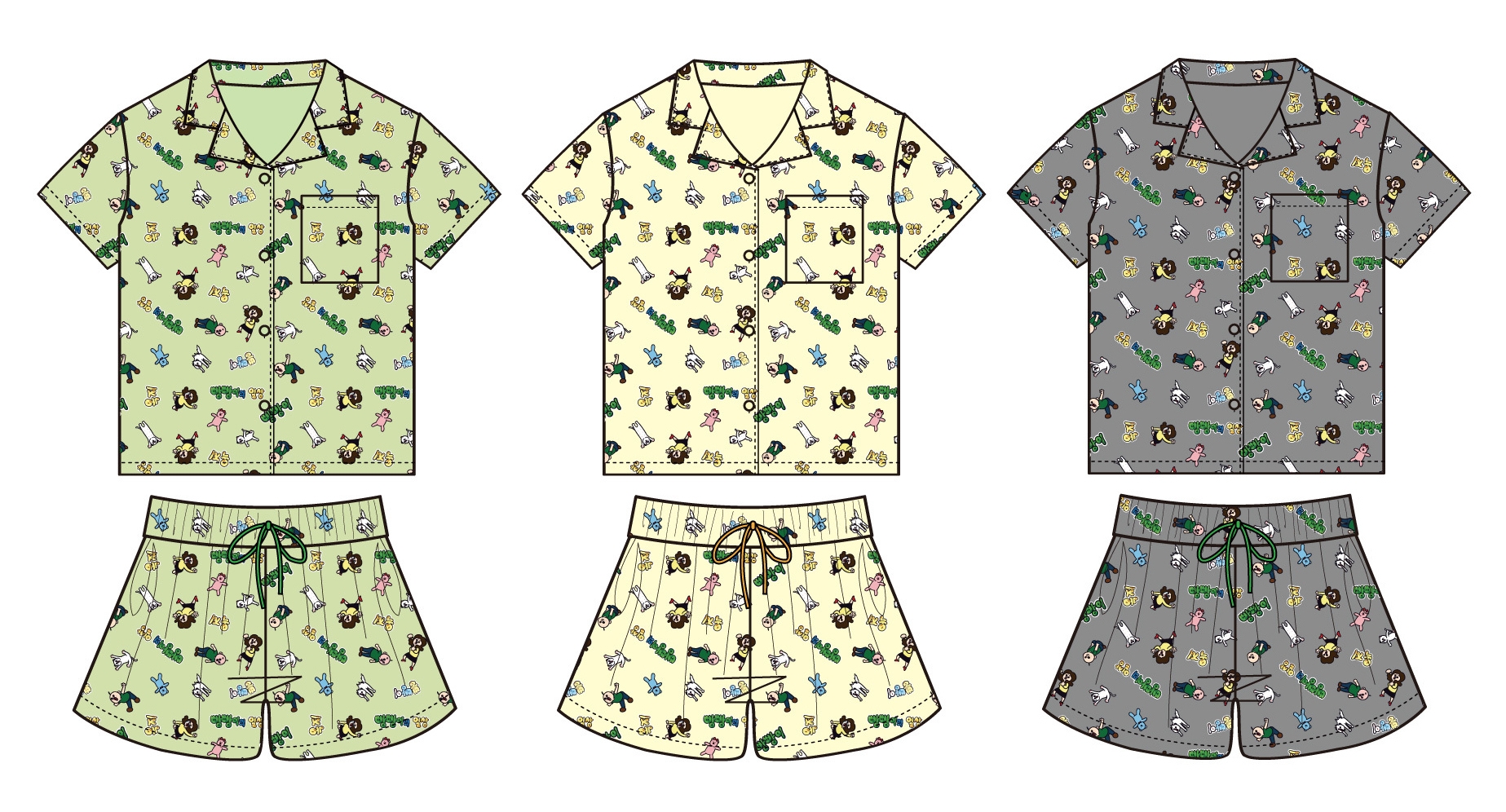 パジャマ 各4,398円