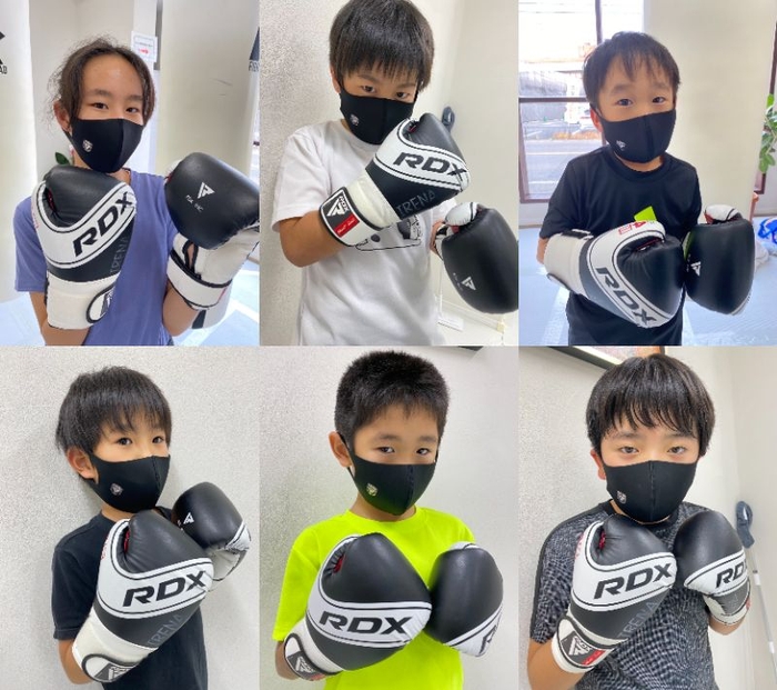 IRENAキックボクシングジム(愛知県 日進市)に通う子供たち