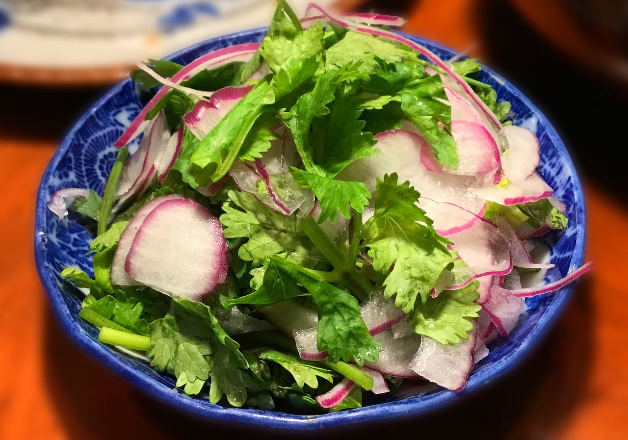 新丸ビル店特製パクチーだれ(単品300円)