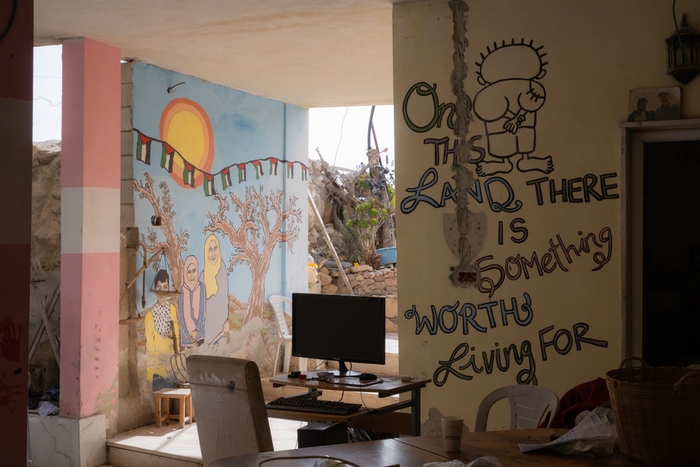 イスラエル人たちがパレスチナ支援活動の拠点としている建物