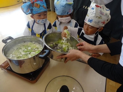 クッキングの様子