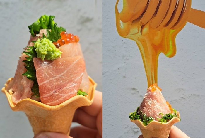 左から)シャリソフト~鮪のトロとろ~/シャリソフト~ねぎとろフロマージュ~