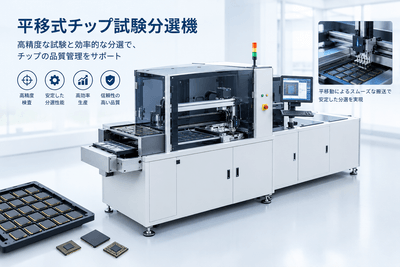 図. 平移式チップ試験分選機の製品画像