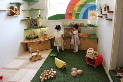 木のおもちゃのキッズスペース(マチルダトイガーデン)