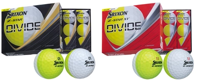 ゴルフボールNEW「スリクソン Z-STARシリーズ」からツートンカラーのDIVIDE（ディバイド）が数量限定で発売