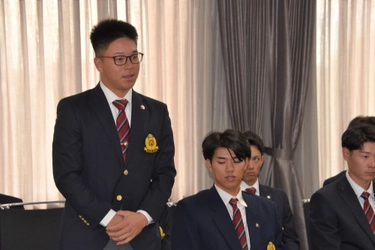 【名城大学・硬式野球部】明治神宮大会出場を立花理事長と野口学長に報告