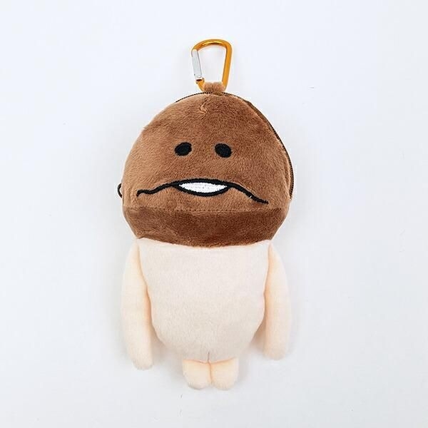 なめこ栽培キットの個性的なぬいぐるみマスコット